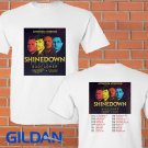 Shinedown Attention Attention summer tour 2019 white tee S-2XL