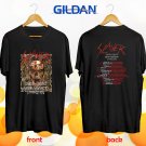 Slayer + Lamb of God north american tour 2019 black tees S-2XL
