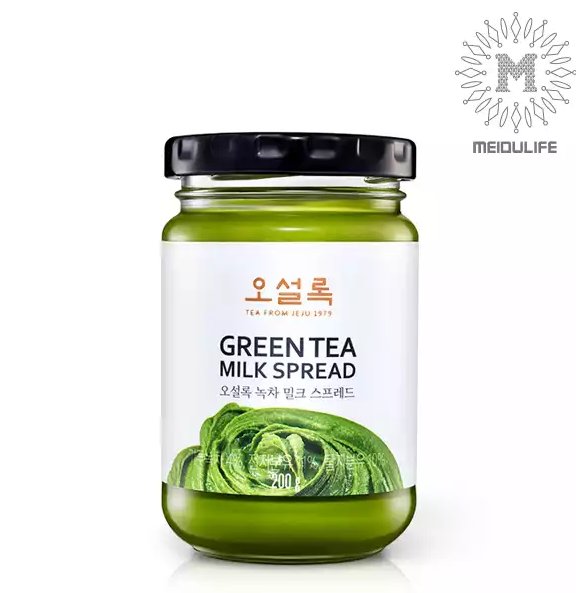 Osulloc Green Tea Milk Spread 200g / Green Tea Jam / vegetable Cream / 1Box / 15Bottle
