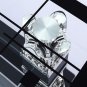 Glass Coffee Table Black with Shelf Storage Living Room Modern UK Only