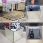 Lux Bedside Table End Tea Lamp Tables Mirrored Glass with Storage
