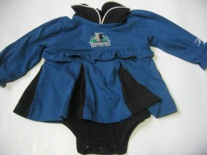 New NBA Minnesota Timberwolves Infant Onesie Baby Girl size 6/9M FREE SHIPPING!
