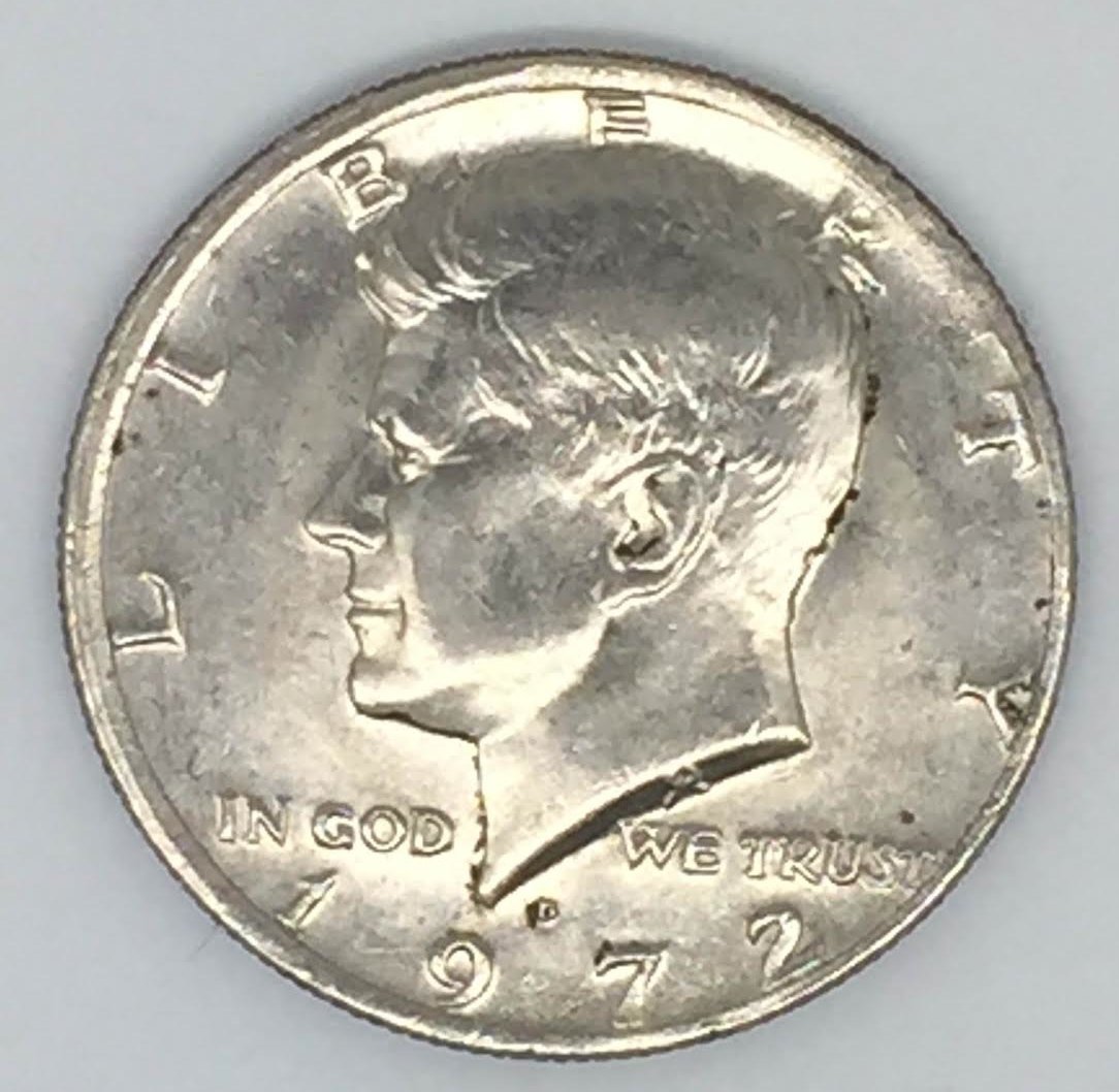 value of 1972 kennedy silver half dollar