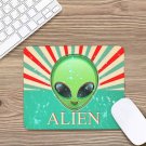 Alien Retro Style Mouse Pad Wristrest for PC Laptop Notebook Mac Rubber Back Mousepad Square