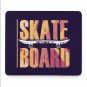 Skateboard Mouse Pad Wristrest for PC Laptop Notebook Mac Rubber Back Mousepad Square