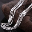 925 Sterling Silver Plated Link Necklace 22"