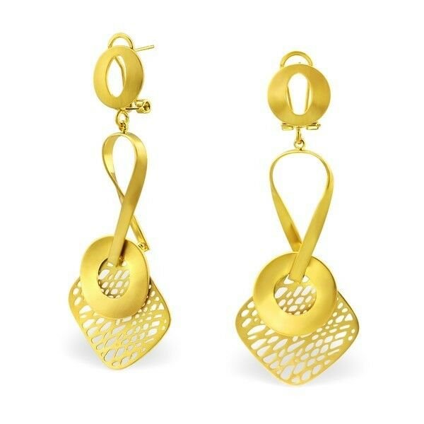 Amazing High Quality Gold Plated Mixed Geometric Earrings