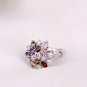 925 Sterling Silver Colorful Flower Ring-Amazing!&Acirc;&nbsp;