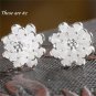 Very Lovely Silver Plated Lotus Stud Earrings