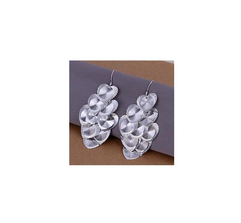 Amazing Multi-Heart Flowers Earrings Brincos de Festa