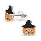 925 Sterling Silver Halloween Kids Girls Stud Earrings (Nickel Free)