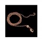Beautiful Rose Gold over Sterling Silver O Ring 18" or 20"