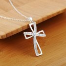Elegant Classic Crystal Cross Pendant