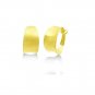 Gold Graduated Flat Matte Gold Hoop Earrings Premium 24K Heavy Plated