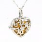 Heart Aromatherapy Essential Oil Diffuser Necklace Locket Colorful Lava Stone US