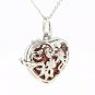Heart Aromatherapy Essential Oil Diffuser Necklace Locket Colorful Lava Stone US