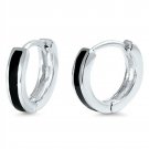 Earrings Sterling Silver Black Onyx 