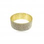 Austrain Crystal & Gold Open Cuff Bracelet - 24K Heavy Gold-Plated