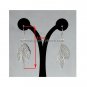 925 Sterling Silver Filled Brass Openwork Leaf Dangle Earrings