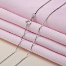20" Sterling Silver Necklace Italian Box Chain Pure 925 Italy New USA Wholesale