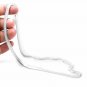 6MM Silver Plated Flat Snake Chain Necklace 18"