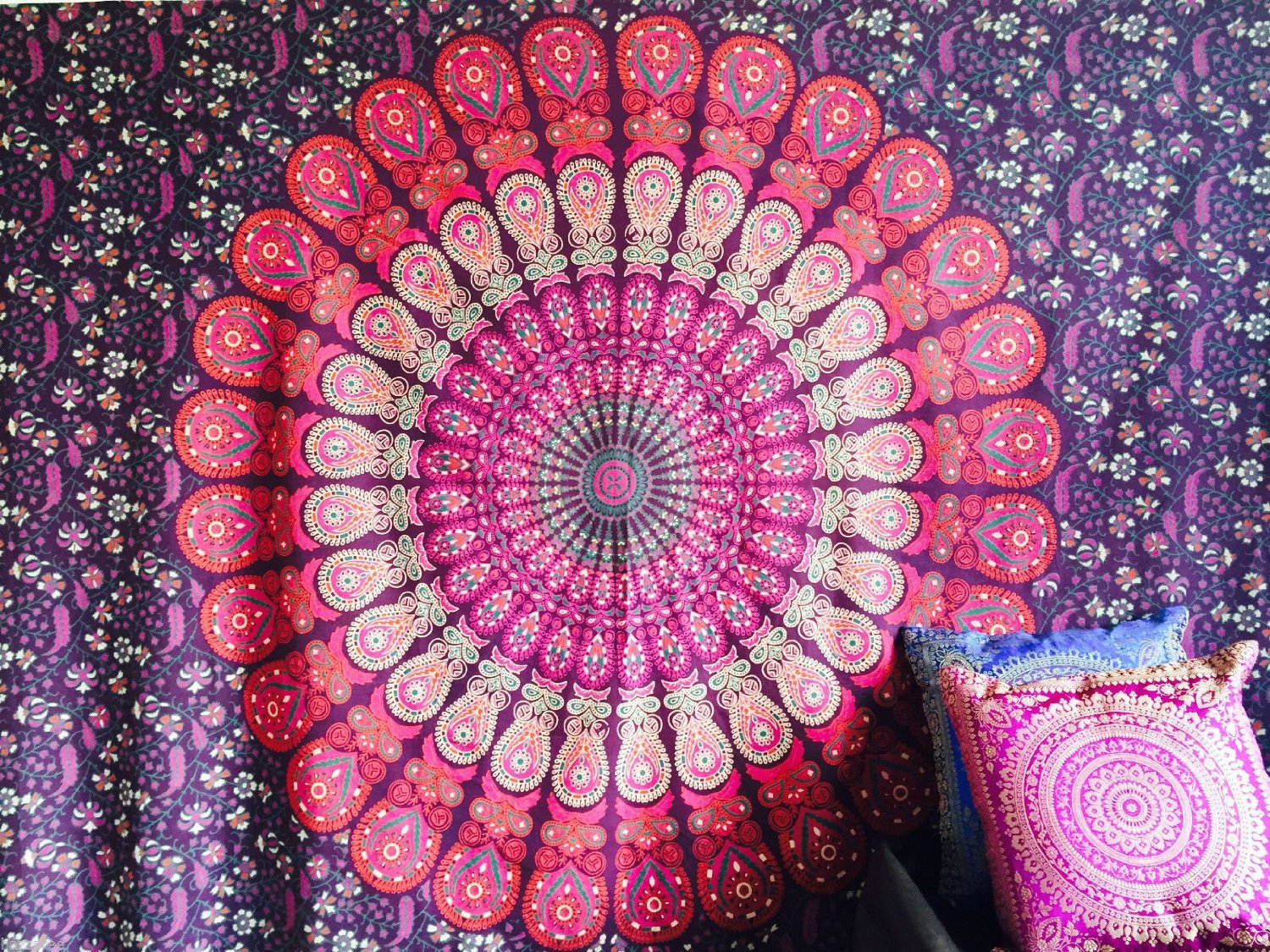 Indian Tapestry Wall Hanging Mandala Throw Hippie Gypsy Cover Bohemian Dorm Deco