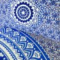 New Indian Blue Ombre Mandala Hippie Bohemian Double 2 Pillow Cover Wall Hanging