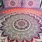 New Indian Purple Ombre Mandala Hippie Bohemian Double 2 Pillow Cover Wall Hanging