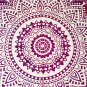 New Indian Purple Ombre Mandala Hippie Bohemian Double 2 Pillow Cover Wall Hanging