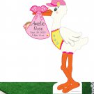 It's a Girl Custom Outdoor Yard Stork Sign - Baby Lawn Announcement Decoration