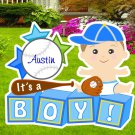 It's a Boy Yard Decoration Sign, Welcome Home Baby Baseball Garden Decoration
