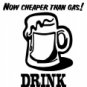 BEER, Now Cheaper than Gas, Drink Don't Drive
