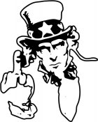 Uncle Sam Flips the Bird