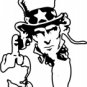 Uncle Sam Flips the Bird