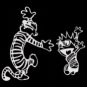 CALVIN HOBBES DANCE (6"X 5")