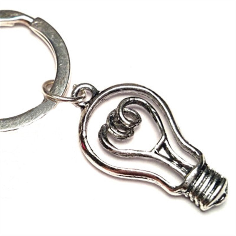 Light Bulb Keychain Light Bulb Charm Keyring Light Bulb Electricity