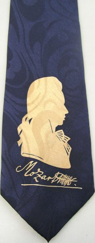 Mozart Music Classical Composer Fancy Novelty Neck Tie