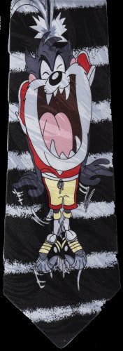 Taz Tasmanian Devil Looney Tunes Football Cartoon Fancy Novelty Neck Tie