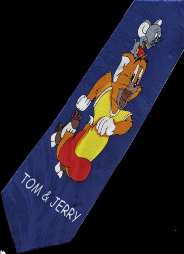 Tom and Jerry Cat Mouse Cartoon Fancy Novelty Neck Tie