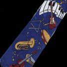 Keyboard Guitar Violin Trombone Musical Fancy Novelty Neck Tie