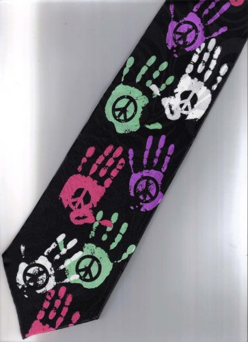 Peace Punk & Rock Fancy Novelty Neck Tie