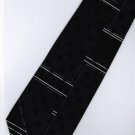 201232 Black White Novelty Neck Tie