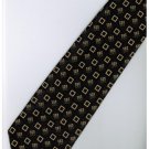 EB8 Black Gold Box Stripe Neck Tie