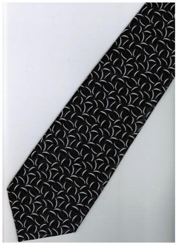 EB14 Black White Stripe Neck Tie