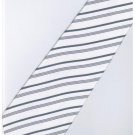ES10 Silver White Stripe Neck Tie