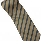 EBR6 Brown Khaki Gold Stripe Neck Tie