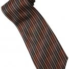 EBR8 Brown Khaki Black Stripe Neck Tie