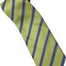 EG1 Apple Green Blue White Stripe Neck Tie