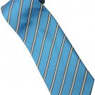 ELB5 Sky Blue Black White Stripe Neck Tie