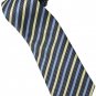 ELB7 Blue Yellow Black Stripe Neck Tie